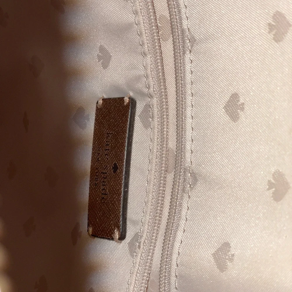 Kate Spade Rose Gold Shimmering Tote Bag with Textured Finish - Picture 5 of 10